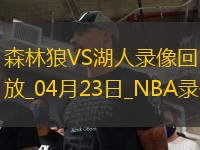 2025年4月23日NBA季后賽西部首輪G2森林狼vs湖人